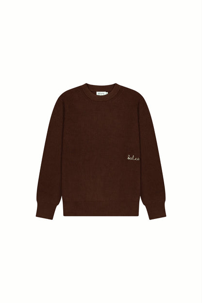THE MARINER KNIT- BROWN